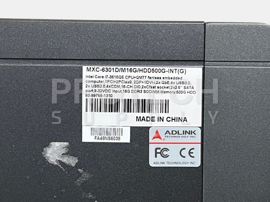Adlink MXC-6301D Fanless Embedded Computer Intel Core i7-3610QE GUARANTEED