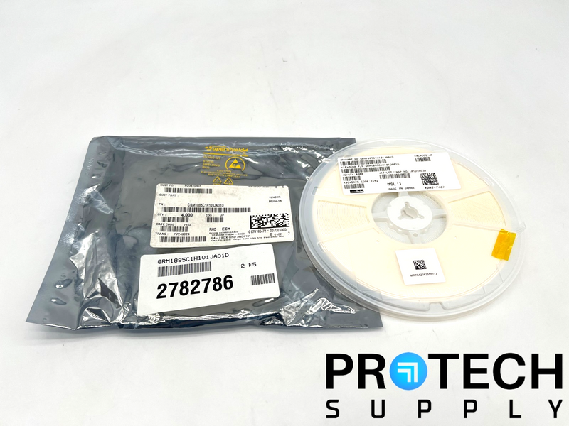 Load image into Gallery viewer, (4000/Pk) Murata Electronics GRM1885C1H101JA01D Ceramic Capacitor with WARRANTY
