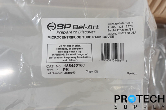 (20 Case) SP Bel-Art 188450100 Microcentrifuge Tube Rack Cover