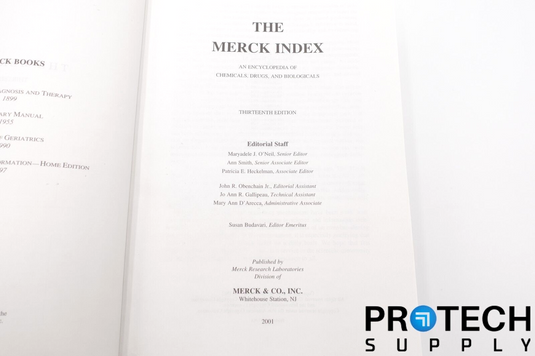 The Merck Index Thirteenth Edition Encyclopedia