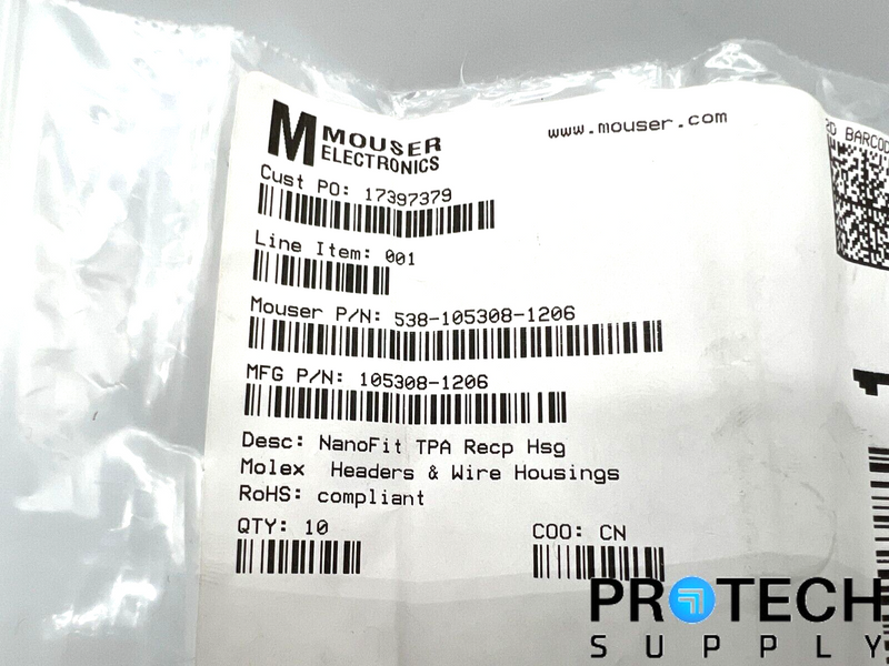 Load image into Gallery viewer, 6/Pk Molex 6 Rectangular Connectors 538-105308-1206 with WARRANTY
