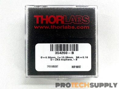 NEW (Sealed) Thorlabs 354260-B Unmounted Aspheric Lens with WARRANTY 