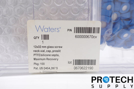 WATERS 600000670cv Clear Glass 12x32mm Screw Neck Vial NEW with WARRANTY