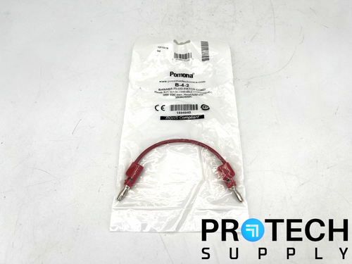 5/Pk Pomona B-4-2 Banana Plug Patch Cord 30VAC/60DC NEW