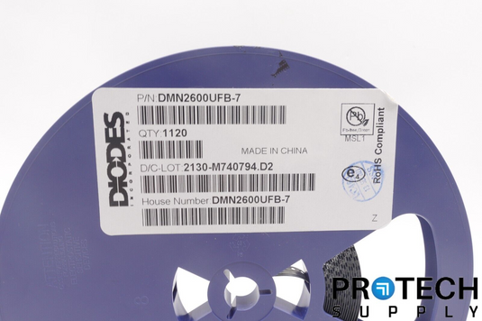 (1120/Reel) Diodes Inc DMN2600UFB-7 MOSFET N-CH 25V 1.3A 3DFN NEW w/ WARRANTY