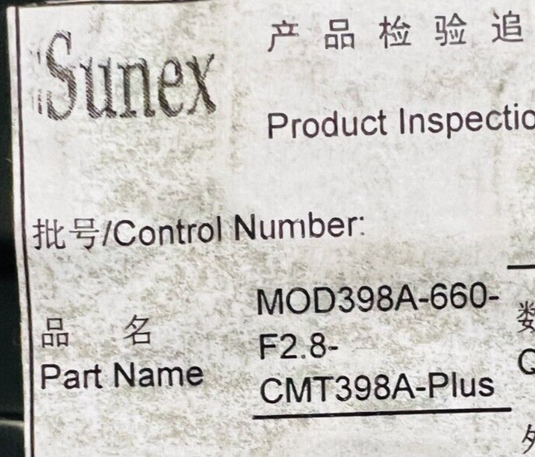 NEW Sunex 4K Wide Angle Lens (398A-660-F2.8) + CGO2 GB Sensor for Drone Camera