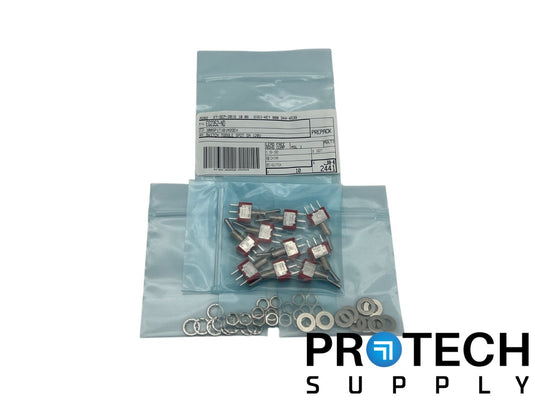 (10/Pk) E-Switch 100SP1T1B1M2QEH Toggle Switch SPDT Panel Mount with WARRANTY