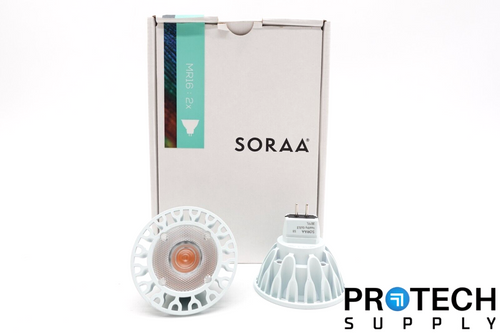 (2/Pk) Soraa Healthy MR16 / LED Bulb 380Lm 2700K 36°FL 7.5W NEW with WARRANTY