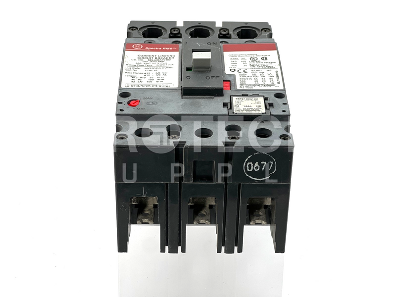 Load image into Gallery viewer, General Electric SELA36AT0100 3 Pole 600V Circuit Breaker with WARRANTY

