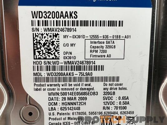 Western Digital 320Gb 3.5