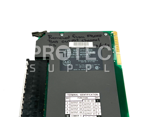 x3 Allen Bradley (2) 1771-OBN Output Module & (1) 1746-OB32 FOR PARTS / REPAIR
