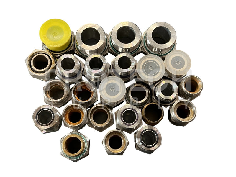 Load image into Gallery viewer, (Lot of 25) Misc Hydraulic Fittings Stainless Steel Adapters Plugs
