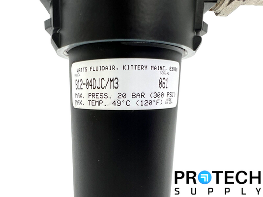 Watts Fluidair Pneumatic Filter B12-04DJC/M3 with WARRANTY