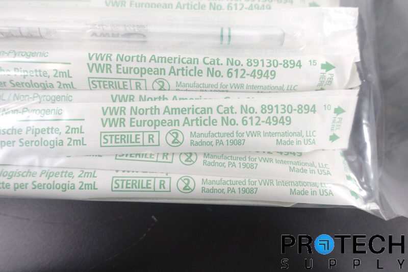 Load image into Gallery viewer, 500/Case VWR 89130-894 2mL Disposable Serological Pipets SEALED
