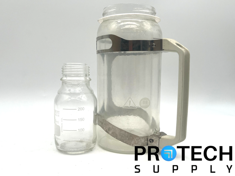 Load image into Gallery viewer, Glass Bottles / Solvent Collection Flask from Genevac EZ-2
