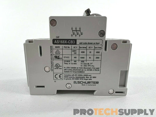 Schurter AS168X-CB3 G200 3 Pole Circuit Breaker 