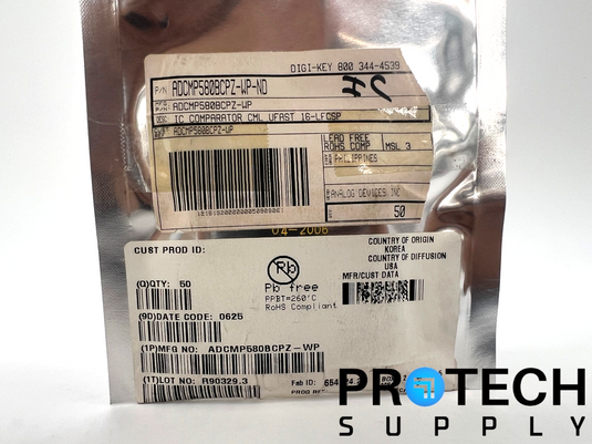 (50/Pk) Analog Devices ADCMP580BCPZ-WP Voltage Comparator NEW SEALED
