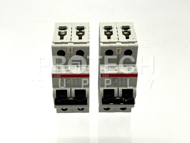 Load image into Gallery viewer, (Lot of 2) ABB 2CDS272001R0204 Circuit Breaker S202M-C20 with WARRANTY

