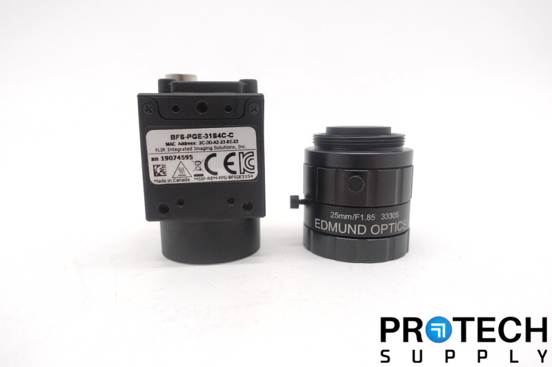 Load image into Gallery viewer, FLIR Blackfly S Color Camera + Edmund Optics 25mm Fixed Lens 33305 w/ WARRANTY
