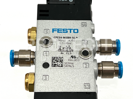 Festo CPE14-M1BH-5L Solenoid Valve 196911 + MSZE-3-24 Coil Assy with WARRNTY