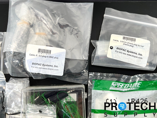 Lot of Misc Biopac Cable + Accessories
