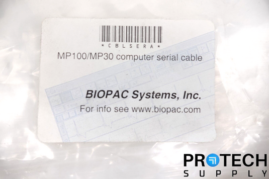 BIOPAC MP100/MP30 Computer Serial Cable for Data Acquisition System w/ WARRANTY