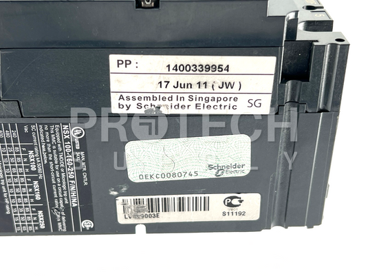 Schneider Electric NSX100F Circuit Breaker with WARRANTY