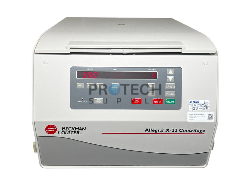Load image into Gallery viewer, Beckman Coulter Allegra X-22 Centrifuge with S2096 Swing Bucket Rotor &amp; Carriers
