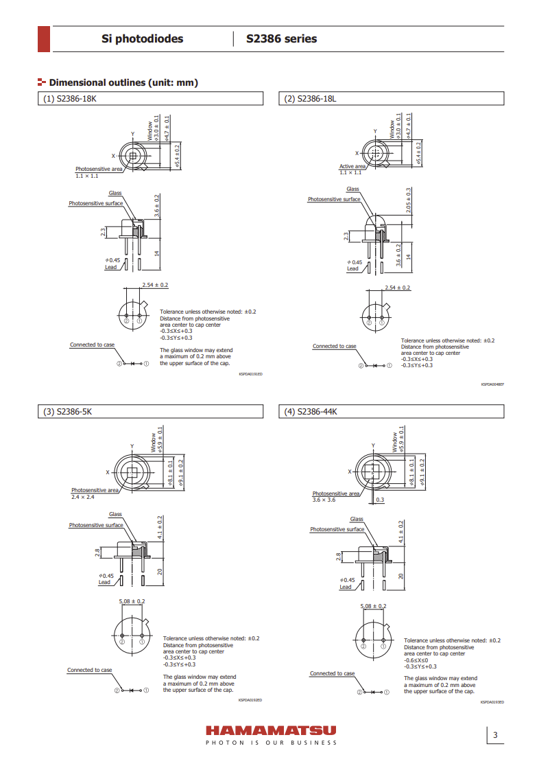Load image into Gallery viewer, Hamamatsu S2386-8K Photo Diode NEW with WARRANTY
