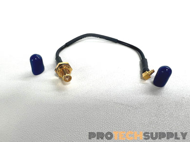 NEW Pasternack PE39436-6 SMA Female Bulkhead to MMCX Right Angle 6