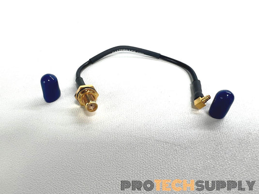 NEW Pasternack PE39436-6 SMA Female Bulkhead to MMCX Right Angle 6