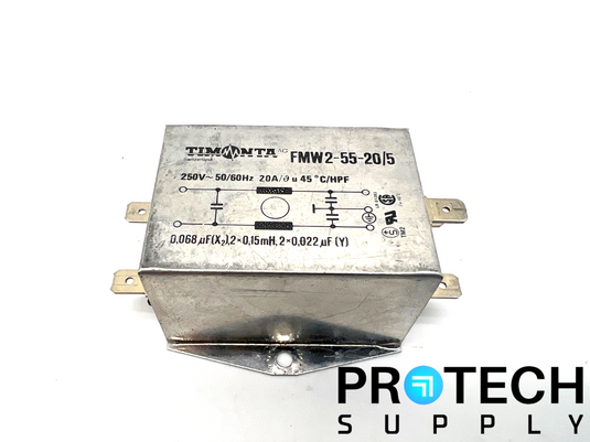 Timonta FMW2-55-20/5 Line Filter 250 VAC with WARRANTY