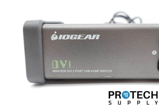 Iogear GCS1102 2-Port DVI KVM Switch & Cables + Power Adapter with WARRANTY