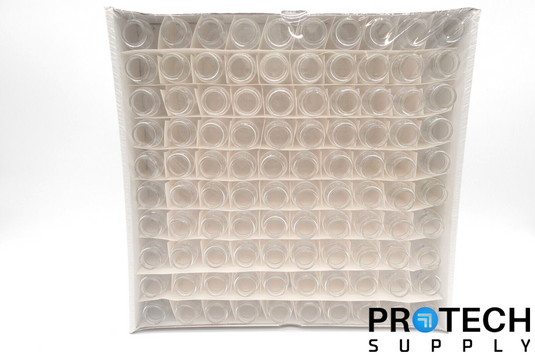 (100/Pk) Scintillation Glass 20mL Liquid Vials NO LIDS NEW w/ WARRANTY