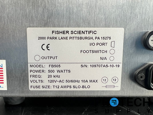 Fisher Scientific FB505 Sonic Dismembrator with WARRANTY