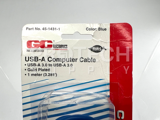 (Lot of 5) GC Electronics 45-1431-1 USB to USB Computer Cable 1m NEW w/ WARRANTY