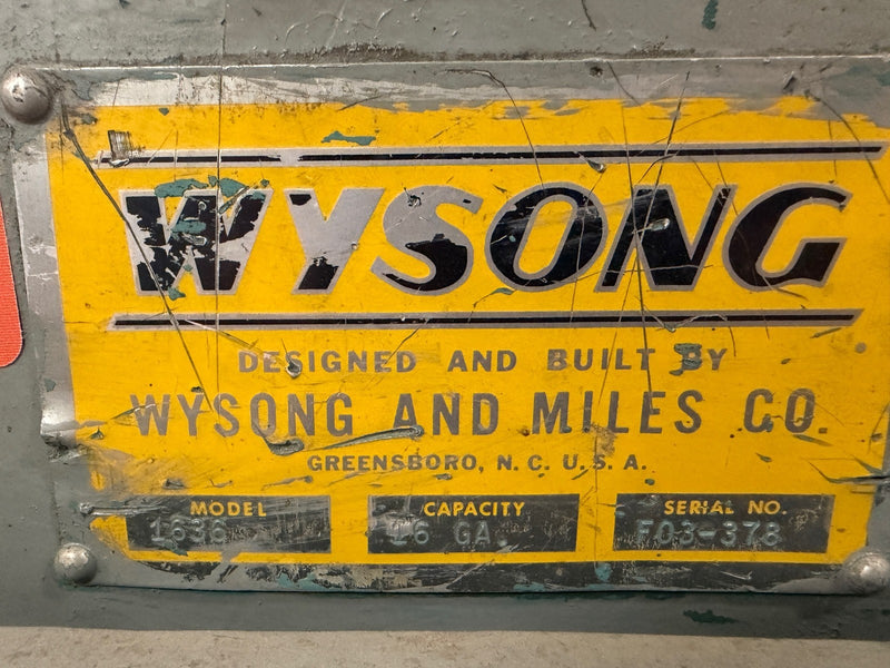 Load image into Gallery viewer, Wysong 1636 Foot Stomp Shear 16 Gauge
