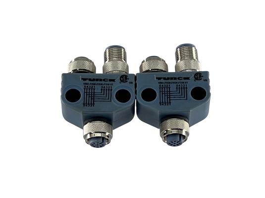 (Lot of 2) TURCK VB2-FKM-FKM-FSM 57 Adapter Splitter