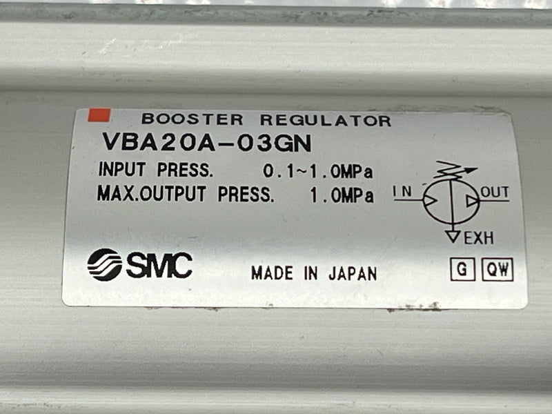 Load image into Gallery viewer, SMC VBA20A-03GN Booster Regulator FOR PARTS / REPAIR
