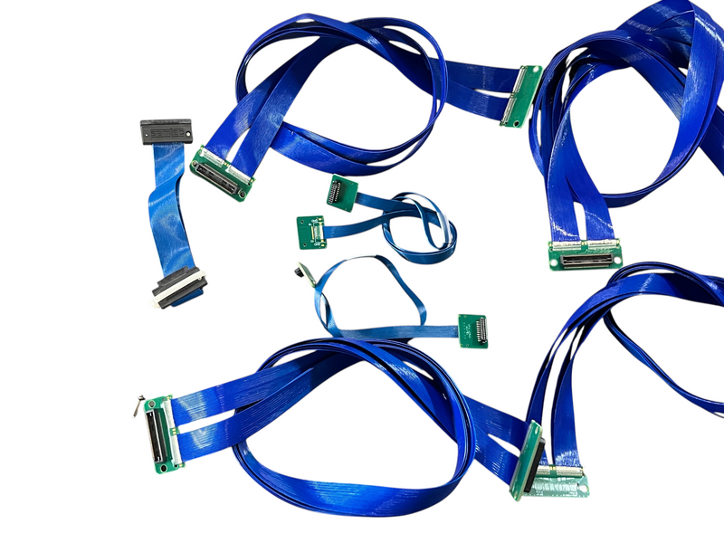 Load image into Gallery viewer, (Lot of 9) Misc Samtec HDR High Speed Ribbon Twinax Cable Assemblies
