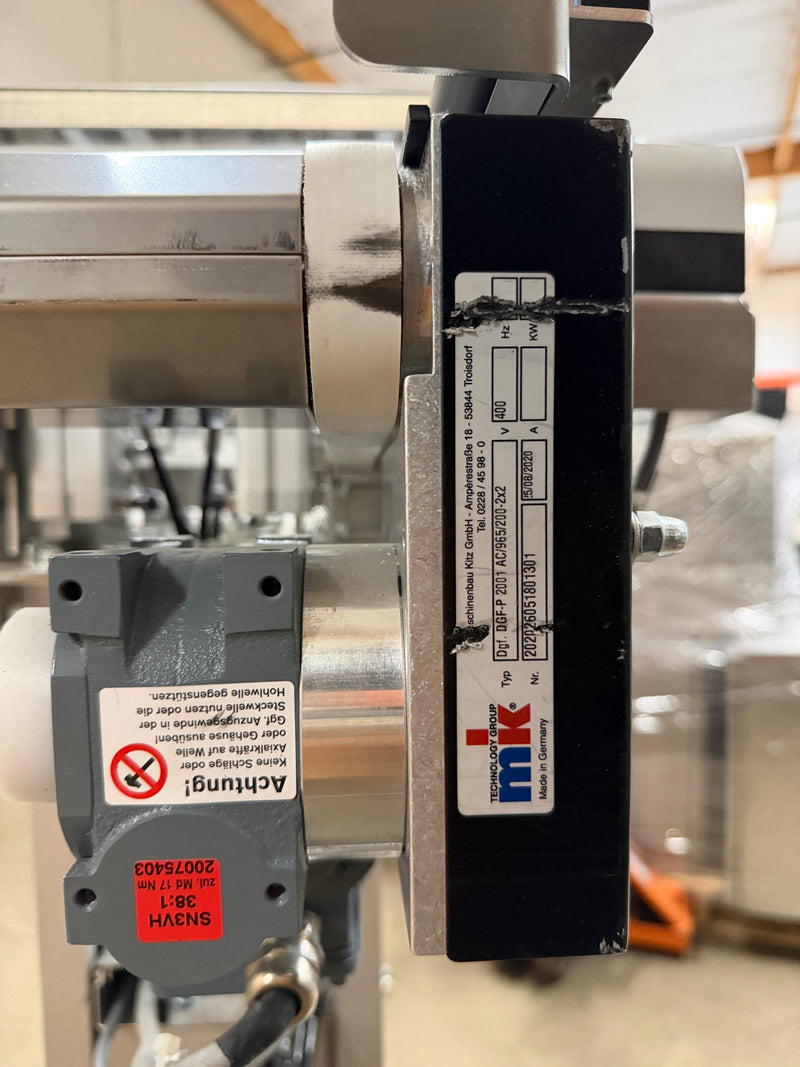 Load image into Gallery viewer, mk DGF-P 2001 Double Belt Conveyor w/ Pneumatic Stops &amp; Sensors, Zahoransky
