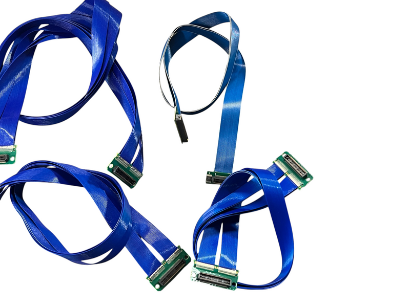 Load image into Gallery viewer, (Lot of 9) Misc Samtec HDR High Speed Ribbon Twinax Cable Assemblies
