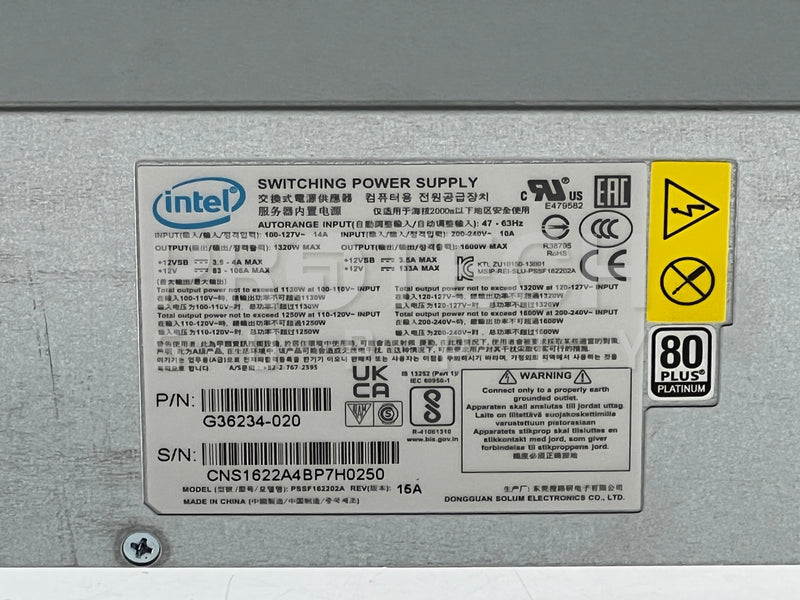 Load image into Gallery viewer, Intel PSSF162202A Switching Power Supply
