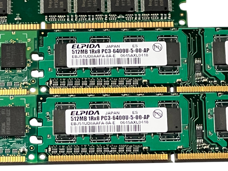 Load image into Gallery viewer, (Lot of 6) Misc 512Mb RAM Memory Module Samsung / Elpida / Super Talent
