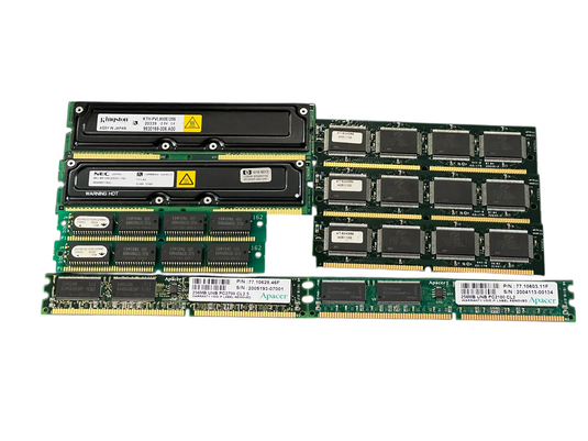 (Lot of 9) Misc 128 + 256Mb RAM Memory Card NEC / KINGSTON / Apacer
