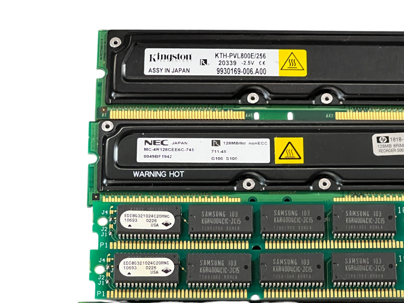 Load image into Gallery viewer, (Lot of 9) Misc 128 + 256Mb RAM Memory Card NEC / KINGSTON / Apacer

