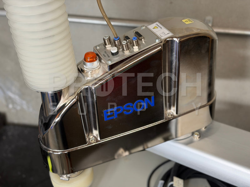 Load image into Gallery viewer, Epson G6-653C Cleanroom SCARA Robot 650mm 6kg w/ RC700-A Controller EtherNet/IP 2021
