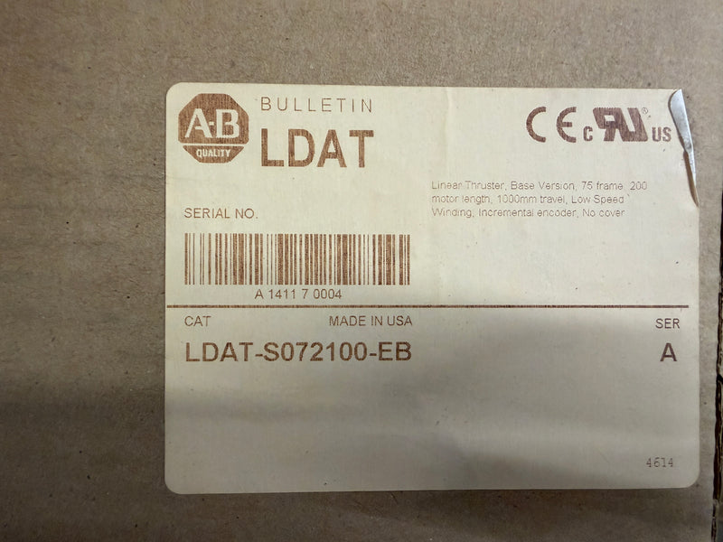 Load image into Gallery viewer, Allen-Bradley LDAT-S072100-EB Linear Thruster 1000mm Travel 75 Frame New Surplus
