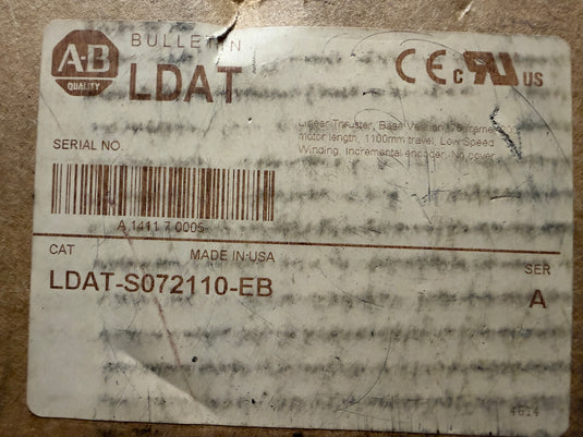 Allen-Bradley LDAT-S072110-EB Kinetix Linear Thruster 1100mm Travel New Surplus
