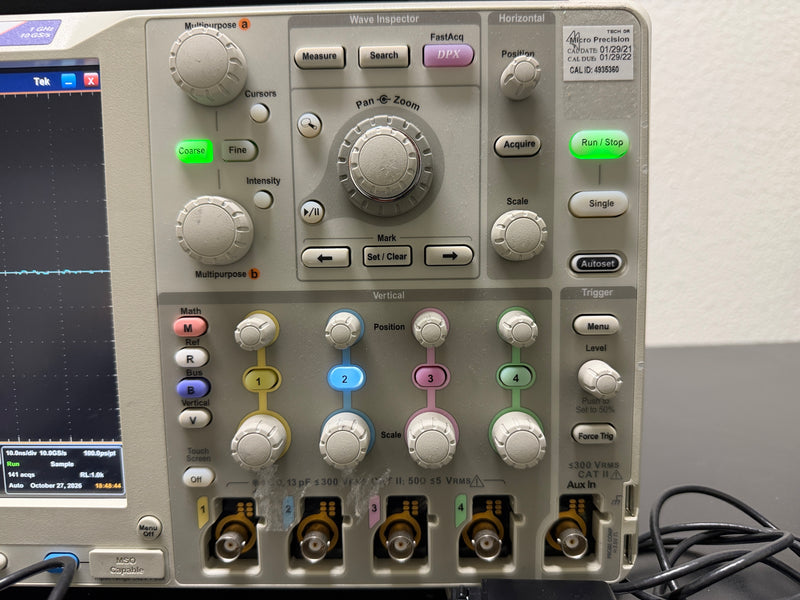 Load image into Gallery viewer, Tektronix DPO5104B 1GHz 10GS/s 4-Ch Oscilloscope w/ TCP0020 Current &amp; TPP1000 Probes
